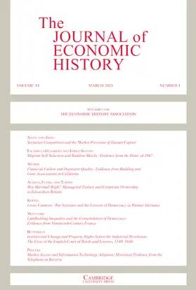 The Journal of Economic History | Cambridge University Press | Zeitschrift | sack.de