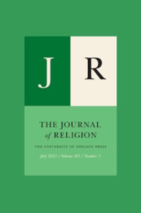  The Journal of Religion | Zeitschrift |  Sack Fachmedien
