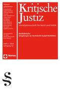  Kritische Justiz (KJ) | Zeitschrift |  Sack Fachmedien