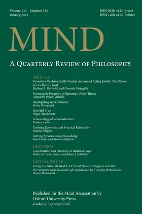 Mind | Oxford University Press | Zeitschrift | www.sack.de