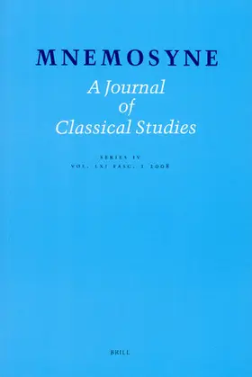 Mnemosyne | Brill | Zeitschrift | www.sack.de