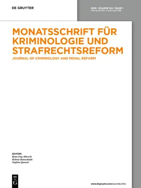  Monatsschrift für Kriminologie und Strafrechtsreform | Zeitschrift |  Sack Fachmedien