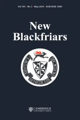 New Blackfriars | Cambridge University Press | Zeitschrift | www.sack.de