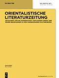 Hrsg. v. Neumann, Hans |  Orientalistische Literaturzeitung | Zeitschrift |  Sack Fachmedien