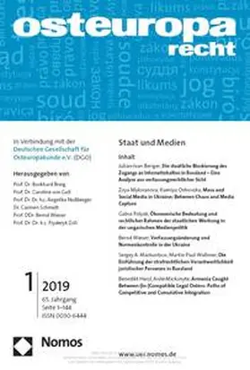  Osteuropa-Recht | Zeitschrift |  Sack Fachmedien