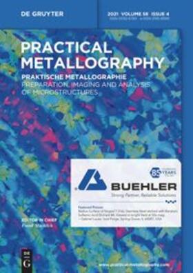 Practical Metallography | De Gruyter | Zeitschrift | sack.de