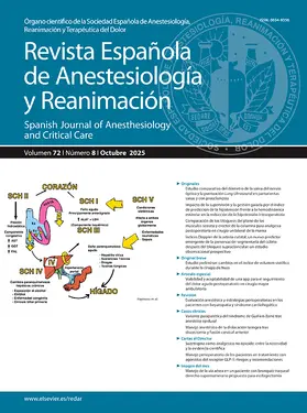 Revista Espanola de Anestesiologia y Reanimacion | Zeitschrift |  Sack Fachmedien
