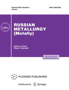  Russian Metallurgy (Metally) | Zeitschrift |  Sack Fachmedien