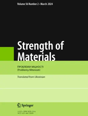  Strength of Materials | Zeitschrift |  Sack Fachmedien