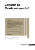 Herausgeber: Prof. Dr. Bernhard Wieland / Prof. Dr. Thorsten Beckers / Prof. Dr. Kai Nagel |  Zeitschrift für Verkehrswissenschaft | Zeitschrift |  Sack Fachmedien