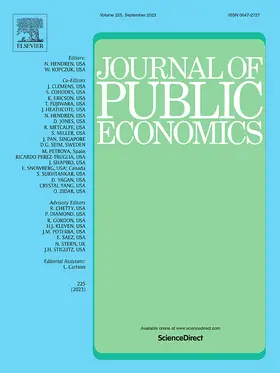 Journal of Public Economics | North-Holland | Zeitschrift | sack.de