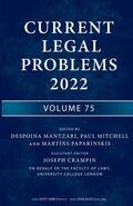  Current Legal Problems | Zeitschrift |  Sack Fachmedien