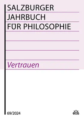  SALZBURGER JAHRBUCH FÜR PHILOSOPHIE | Zeitschrift |  Sack Fachmedien