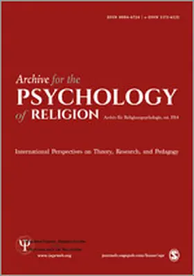  Archive for the Psychology of Religion | Zeitschrift |  Sack Fachmedien