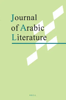  Journal of Arabic Literature | Zeitschrift |  Sack Fachmedien