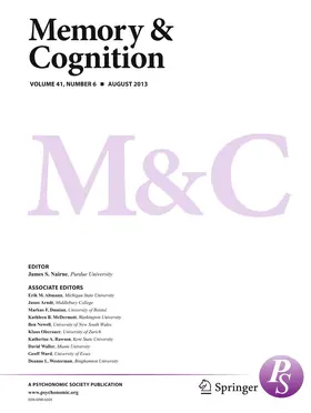 Memory & Cognition | Springer | Zeitschrift | www.sack.de
