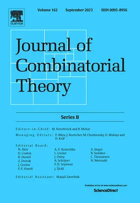  Journal of Combinatorial Theory, Series B | Zeitschrift |  Sack Fachmedien