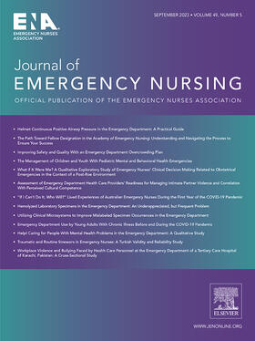  Journal of Emergency Nursing | Zeitschrift |  Sack Fachmedien