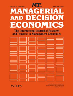 Managerial and Decision Economics | John Wiley & Sons | Zeitschrift | sack.de