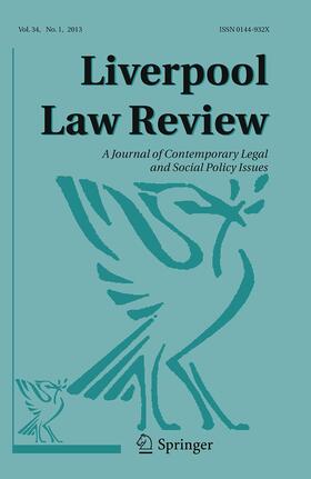 Liverpool Law Review | Springer | Zeitschrift | sack.de