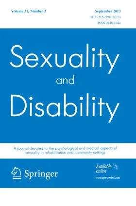 Editor-in-Chief: Sigmund Hough |  Sexuality and Disability | Zeitschrift |  Sack Fachmedien