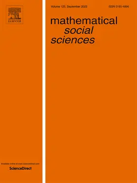 Mathematical Social Sciences | North-Holland | Zeitschrift | sack.de