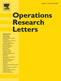  Operations Research Letters | Zeitschrift |  Sack Fachmedien