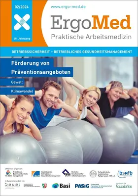 Schriftleitung: Prof. Dr. med. Dirk-Matthias Rose, Prof. Dr. Andreas Meyer-Falcke, Dr. rer. medic. Dipl.-Min. Silvester Siegmann |  ErgoMed | Zeitschrift |  Sack Fachmedien