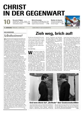  Christ in der Gegenwart | Zeitschrift |  Sack Fachmedien