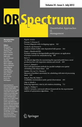OR Spectrum | Springer | Zeitschrift | sack.de