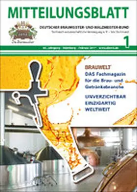  MITTEILUNGSBLATT Deutscher Braumeister- und Malzmeister-Bund | Zeitschrift |  Sack Fachmedien