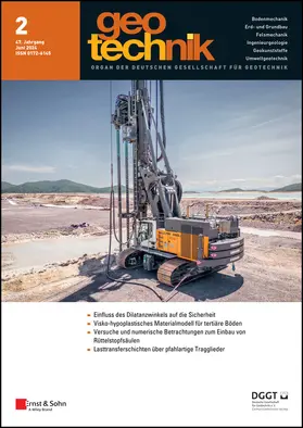 DGGT Deutsche Gesellschaft für Geotechnik |  Geotechnik | Zeitschrift |  Sack Fachmedien
