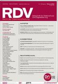 Prof. Peter Gola, RA Andreas Jaspers, Prof. Dr. Rolf Schwartmann |  RDV | Zeitschrift |  Sack Fachmedien