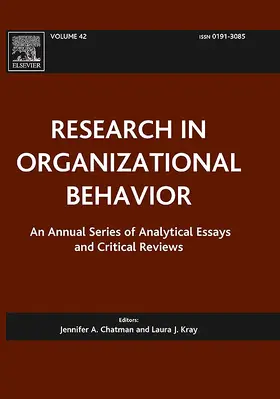 Research in Organizational Behavior | Elsevier | Zeitschrift | sack.de