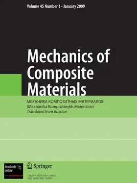  Mechanics of Composite Materials | Zeitschrift |  Sack Fachmedien