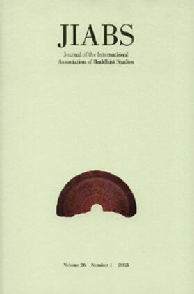  Journal of the International Association of Buddhist Studies | Zeitschrift |  Sack Fachmedien