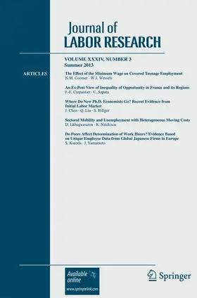 Journal of Labor Research | Springer | Zeitschrift | sack.de