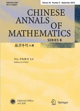  Chinese Annals of Mathematics, Series B | Zeitschrift |  Sack Fachmedien