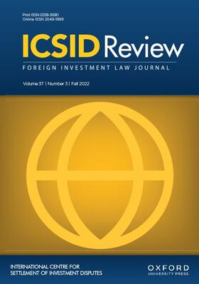  ICSID Review - Foreign Investment Law Journal | Zeitschrift |  Sack Fachmedien