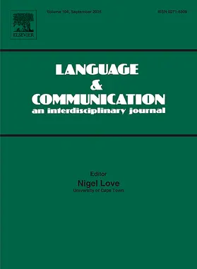  Language & Communication | Zeitschrift |  Sack Fachmedien