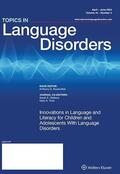  Topics in Language Disorders | Zeitschrift |  Sack Fachmedien