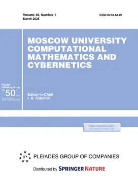 Moscow University Computational Mathematics and Cybernetics | Pleiades Publishing | Zeitschrift | www.sack.de