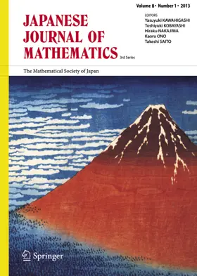  Japanese Journal of Mathematics | Zeitschrift |  Sack Fachmedien