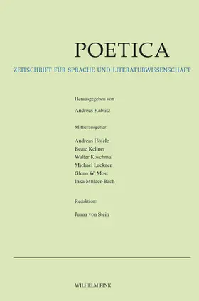 Andreas Kablitz |  Poetica | Zeitschrift |  Sack Fachmedien
