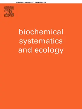 Biochemical Systematics and Ecology | Pergamon | Zeitschrift | sack.de