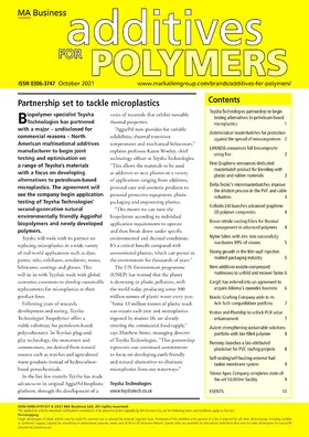 Editor: C. Edser |  Additives for Polymers | Zeitschrift |  Sack Fachmedien