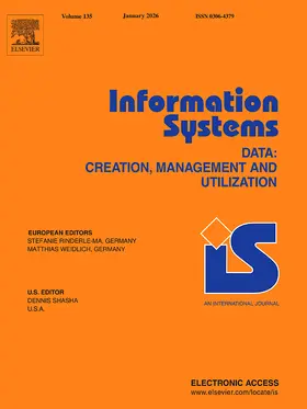 Editors-in-Chief: Felix Naumann, Dennis Shasha, Gottfried Vossen |  Information Systems | Zeitschrift |  Sack Fachmedien