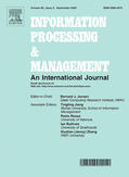 Editor in Chief: Jim Jansen |  Information Processing & Management | Zeitschrift |  Sack Fachmedien