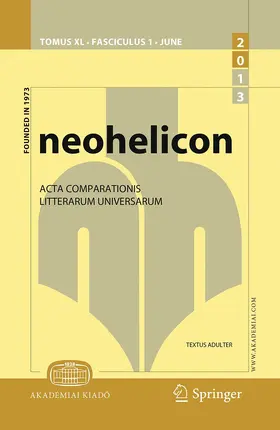  Neohelicon | Zeitschrift |  Sack Fachmedien