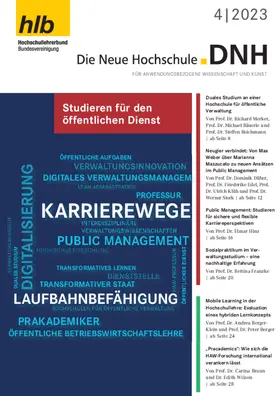 Hochschullehrerbund - Bundesvereinigung - e.V. |  Die Neue Hochschule | Zeitschrift |  Sack Fachmedien
